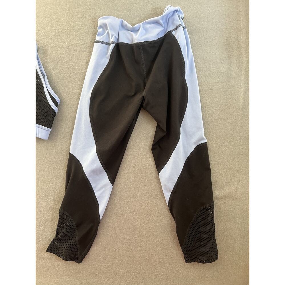 Pink Soda Sport Set: Gray Sleeveless Top & Leggings, Size Small Activewear - Picture 11 of 12